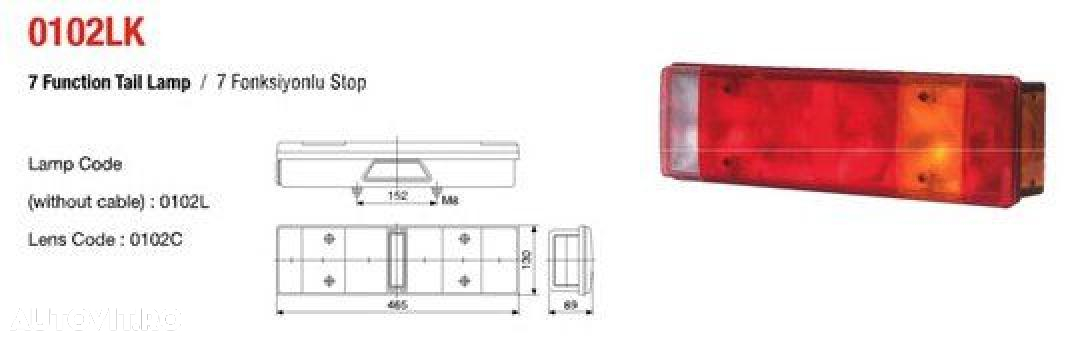 Lampa stop Universal 7 Functie - 3