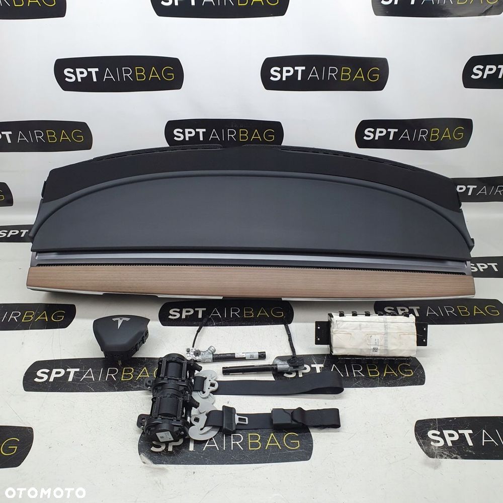 TESLA III 3 DESKA ROZDZIELCZA KONSOLA KOKPIT PULPIT PODUSZKI AIRBAG AIR BAG PASY KIT SET - 1