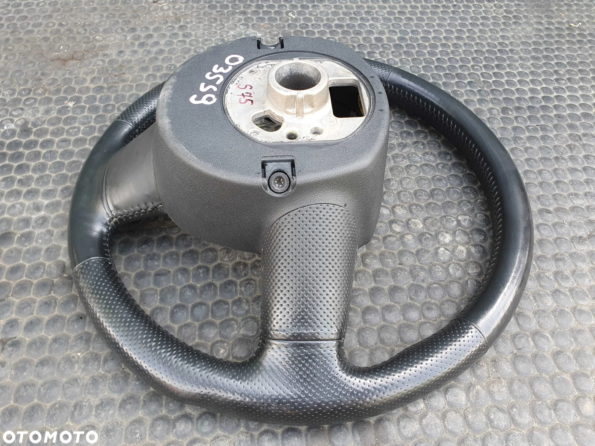 Kierownica Trzy 3 Ramienna Czarna Pikowana Skóra Air Bag Poduszka Wtyczka AUDI A4 B6 B7 - 29