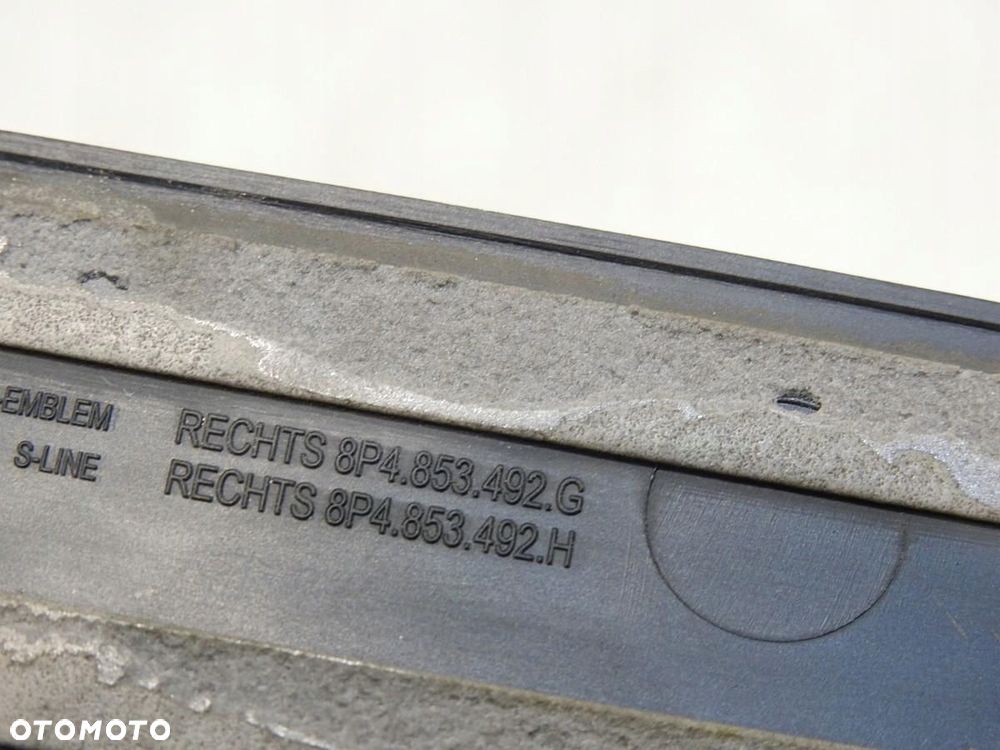 LISTWA PROGOWA PRAWA AUDI A3 8PA SPORTBACK 8P4853492G - 5