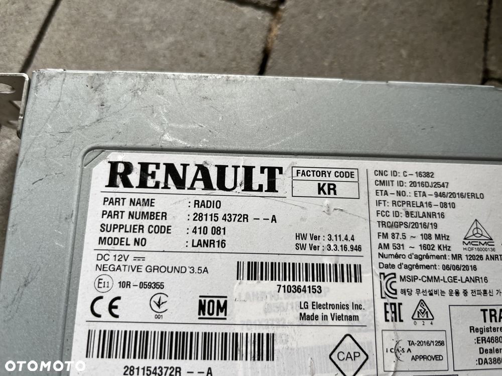 Radio (8) Renault Megane IV - 2