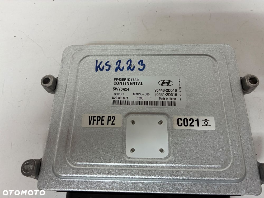 HYUNDAI KOMPUTER  STEROWNIK  SKRZYNI BIEGÓW 5WY3A24 9540-2D510 - 2