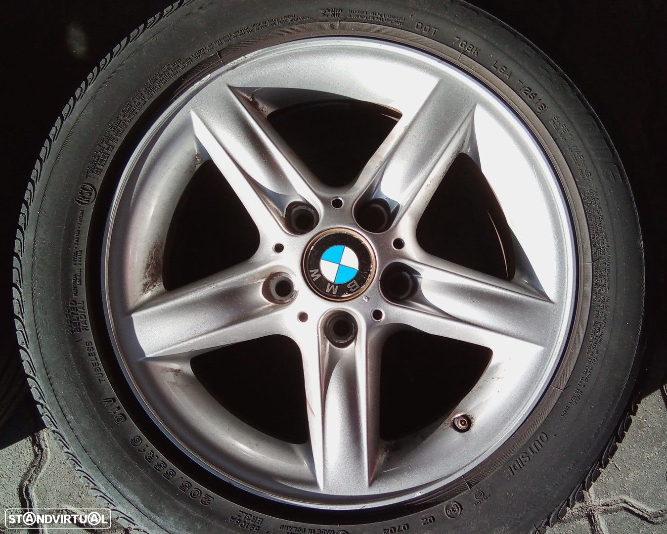 Jantes BMW Série 1 R16 com pneus 205/55 furação 5x120 - 3
