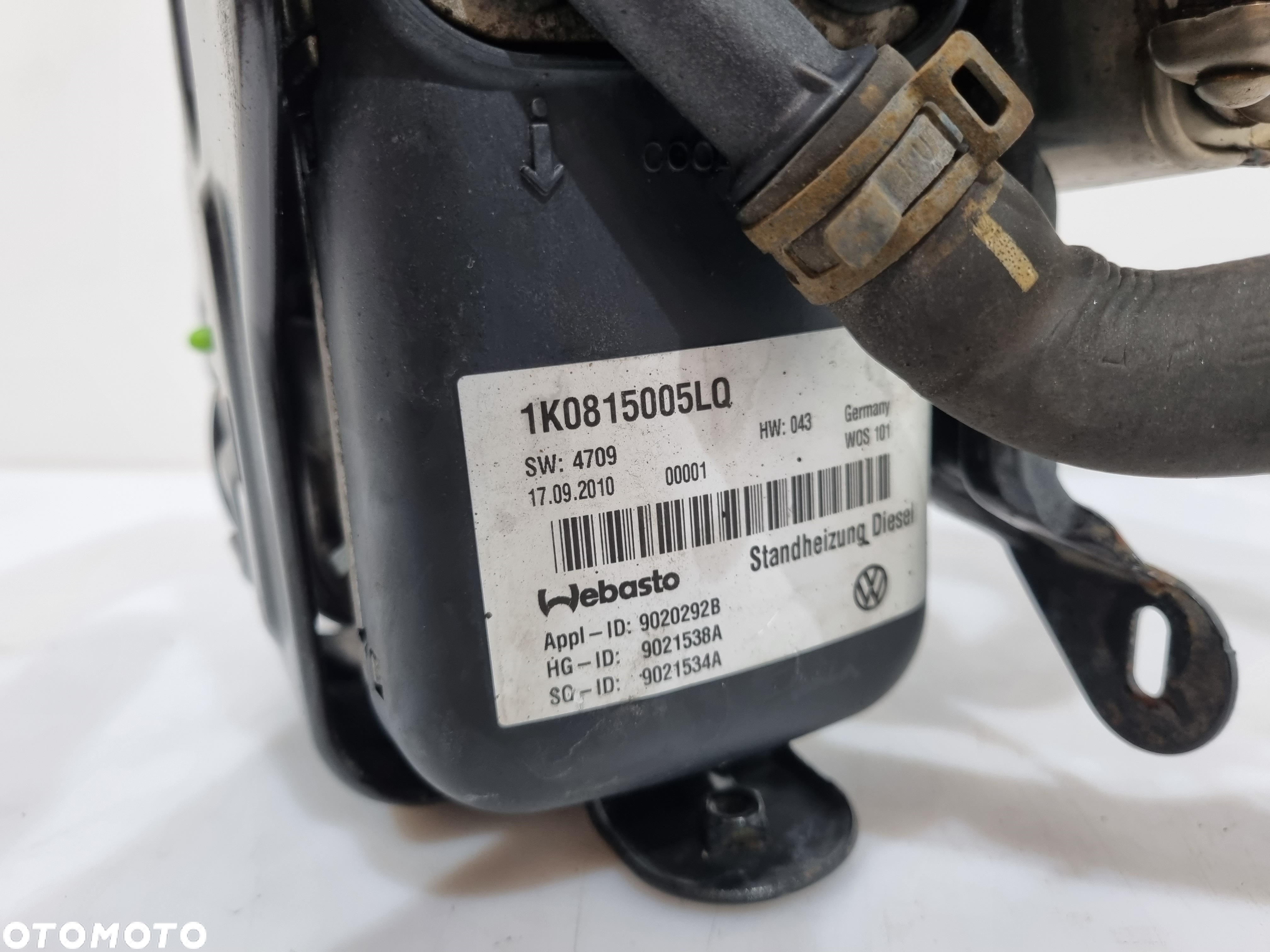 VW CADDY TOURAN DIESEL OGRZEWANIE POSTOJOWE WEBASTO 1K0815005LQ - 7