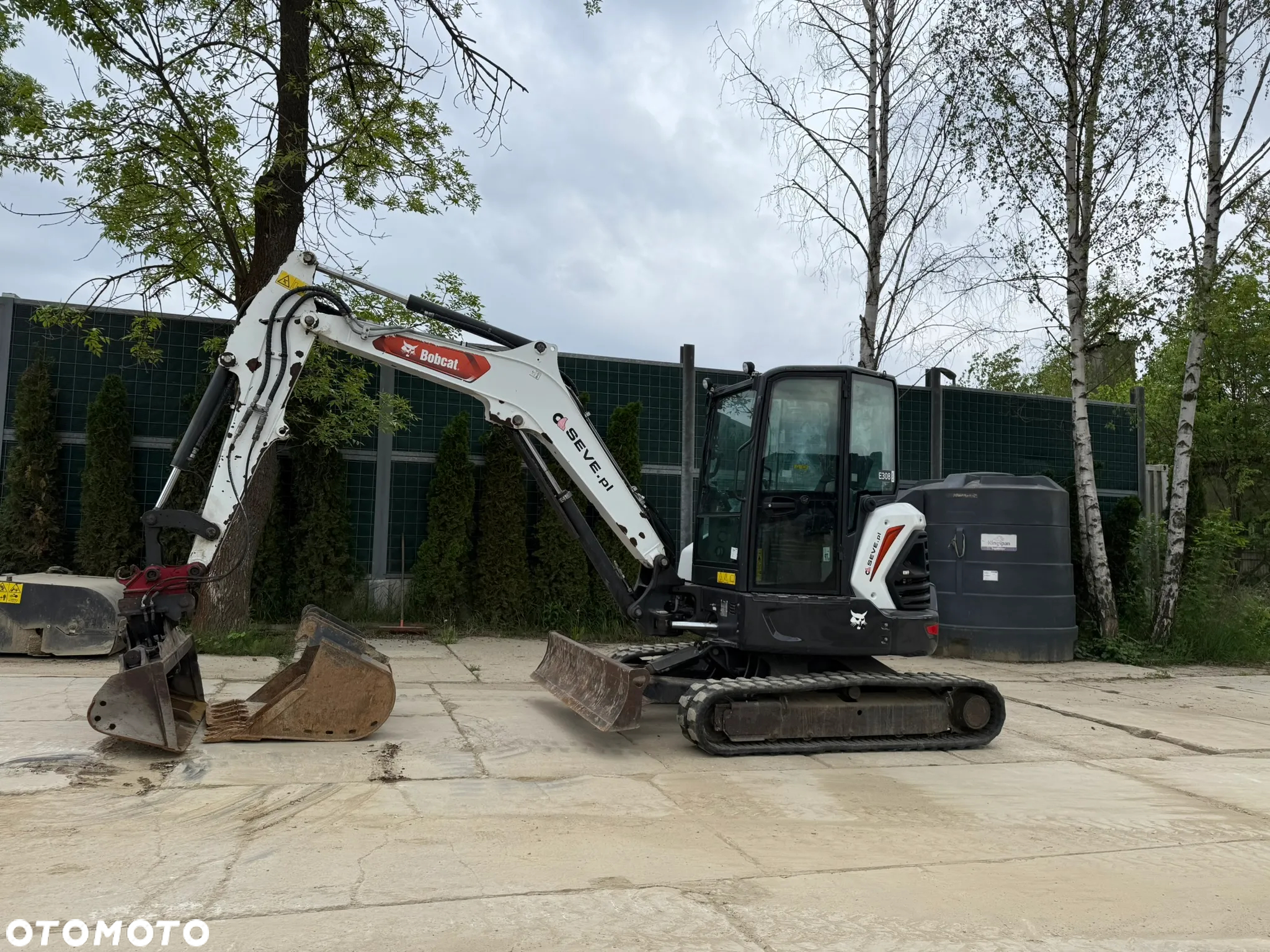Bobcat E 50 z - Szybkozłacze hydr. , skarpówka hydrauliczna , łyżka 30 cm + 60 cm - 10
