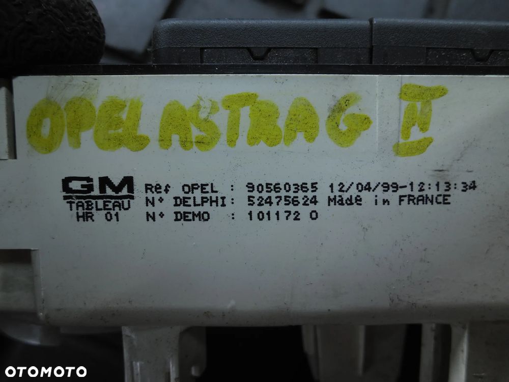 OPEL ASTRA G II PANEL STEROWANIA NAWIEWU 90560365 52475624 - 3