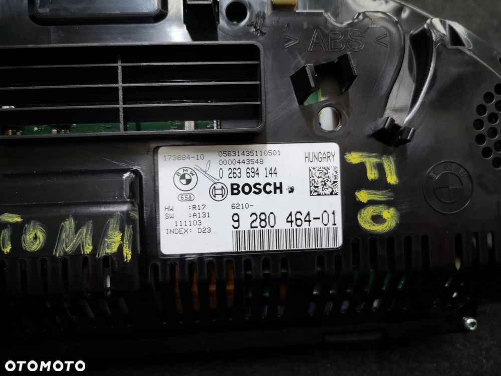 LICZNIK DUŻY LED ZEGARY WYŚWIETLACZ BMW F10 F11 9280464 AUTOMAT N47 - 4