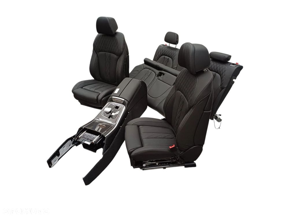 FOTEL FOTELE WNĘTRZE TAPICERKA PODŁOKIETNIK BMW X5 G05 INDIVIDUAL VASW Leather Merino black CENA BEZ WYBIERAKA I KONTROL - 6