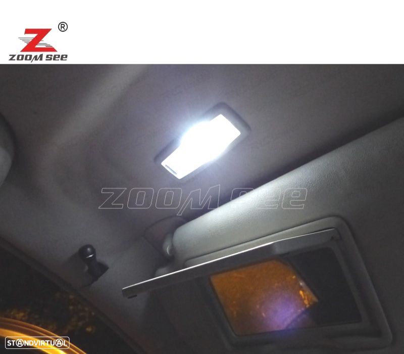 KIT COMPLETO DE 18 LÂMPADAS LED INTERIOR 01-07 RENAULT LAGUNA TOURER II 2 MK2 - 3