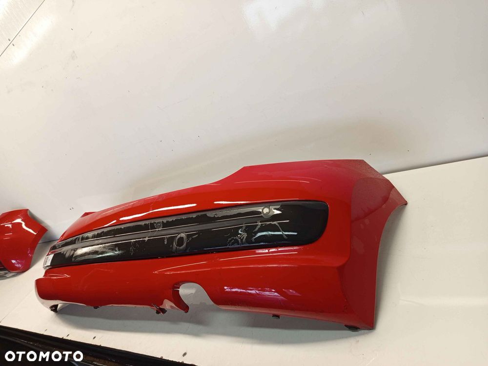 + ZDERZAK TYŁ TYLNY DO PEUGEOT 207 KKN CZERWONY PDC CZUJNIKI - 3