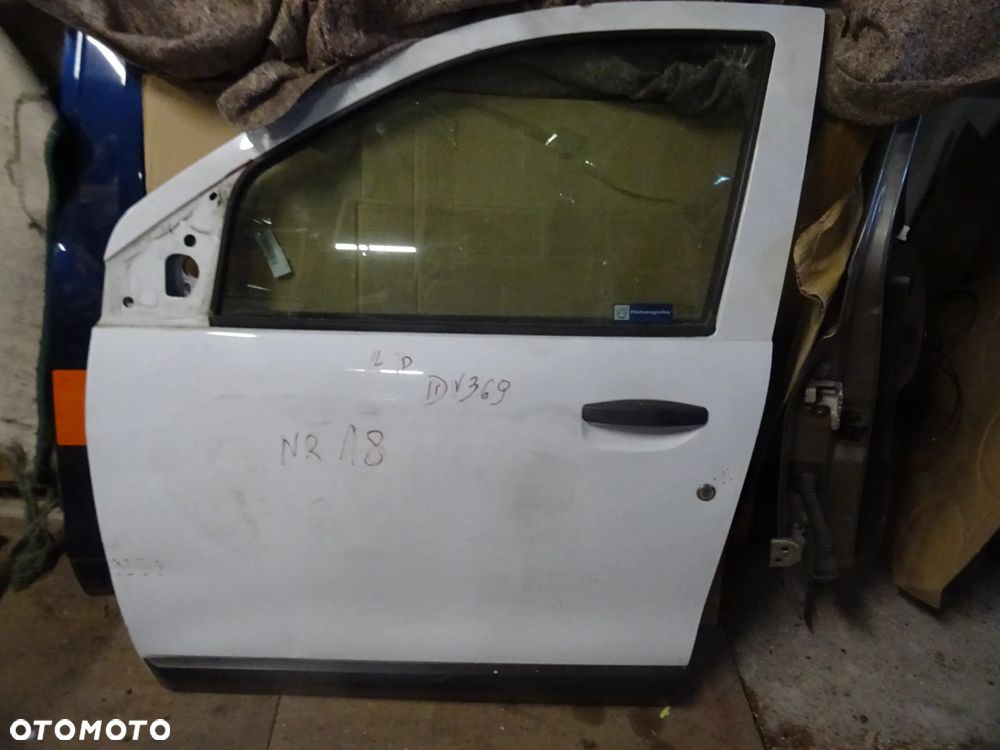 DACIA DOKKER LODGY DRZWI LEWE BIALE DV369 NR 18 LISTWA SZYBA PODNOSNIK ZAMEK ROZNE CZESCI PYTAC - 7
