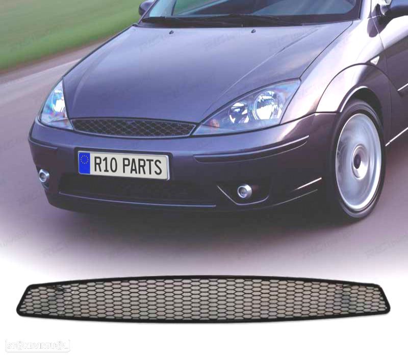 GRELHA FRONTAL FORD FOCUS 98- METAL PRETO - 1