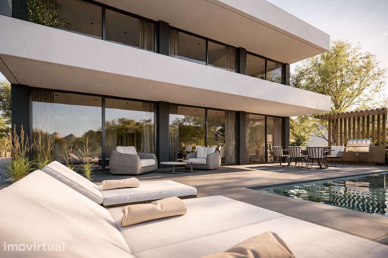 Terreno com Projeto Aprovado para Moradia Contemporânea V4 com Piscina - Grande imagem: 3/20