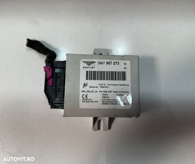 Modul senzor presiune roti  3W7907273 Bentley Continental GT 1  [din - 1