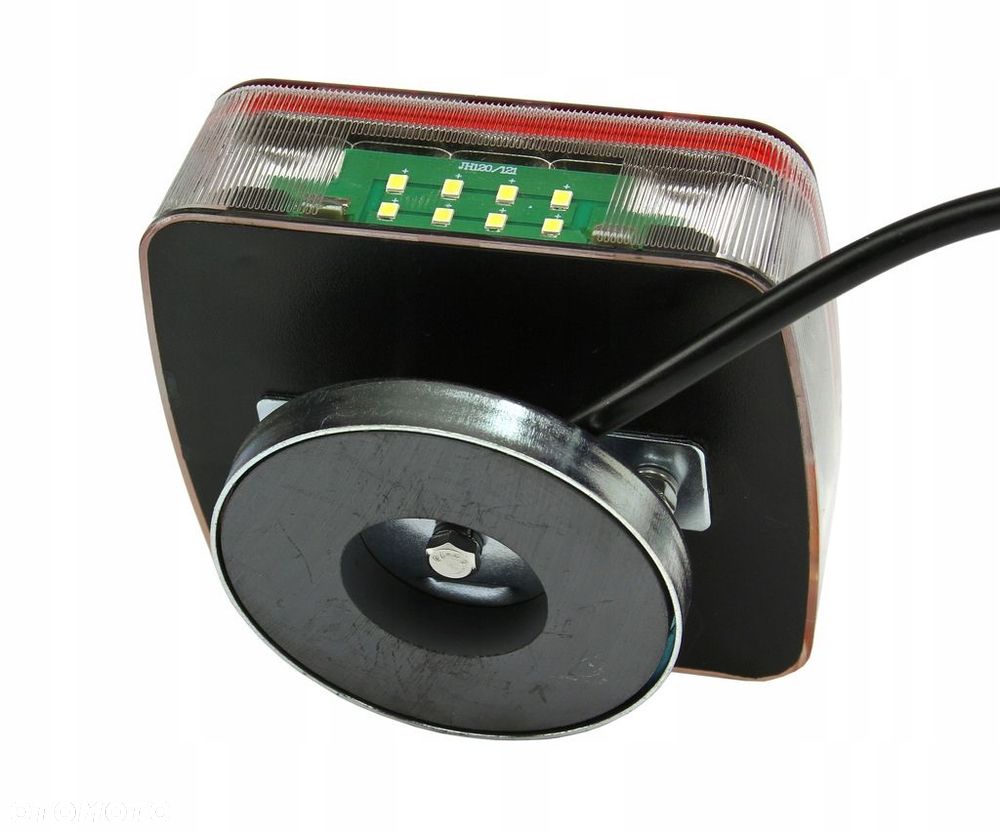 ZESTAW ŚWIATEŁ PRZYCZEPKI SAMOCHODOWEJ LED KOMPLET LAMP NA MAGNES 7 METRÓW - 6