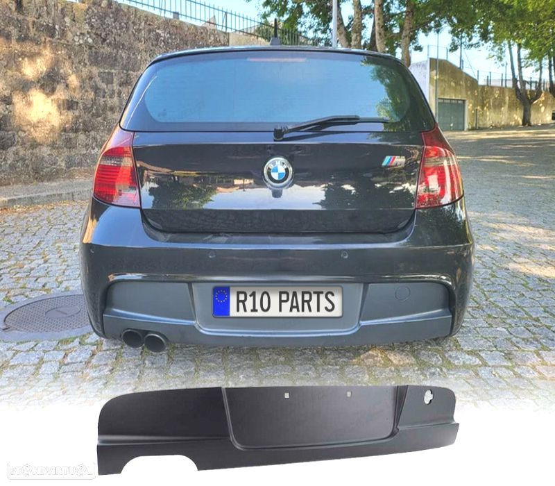 DIFUSOR BMW E87 04-07 LOOK M SAÍDA DUPLA ESQUERDA - 1