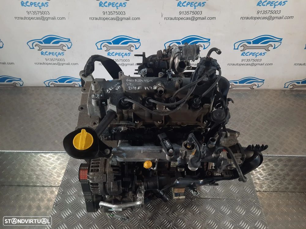 MOTOR COMPLETO 1.2i TCE 16V 100CV D4F764 D4FH764 RENAULT MODUS MOTOR ARRANQUE ALTERNADOR COMPRESSOR AR CONDICIONADO BOMBA DIRECAO DIREÇÃO TURBO INJETOR INJETORES - 5