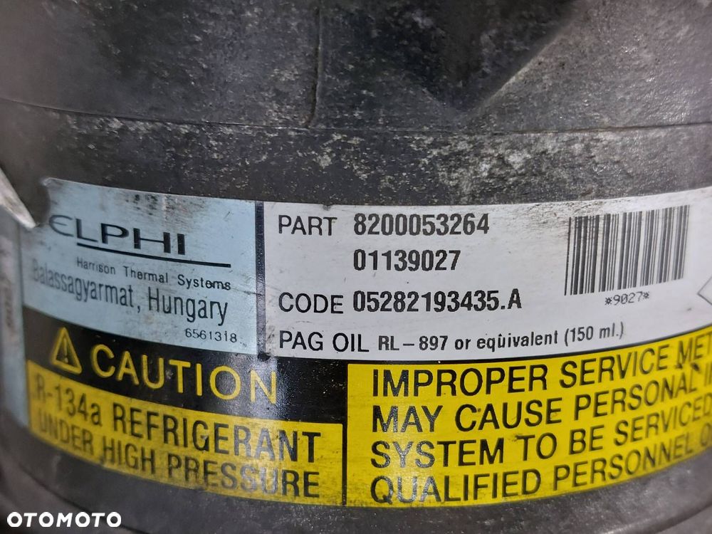 SPRĘŻARKA KOMPRESOR KLIMATYZACJI RENAULT MEGANE II 1.5 DCI 8200053264 - 2