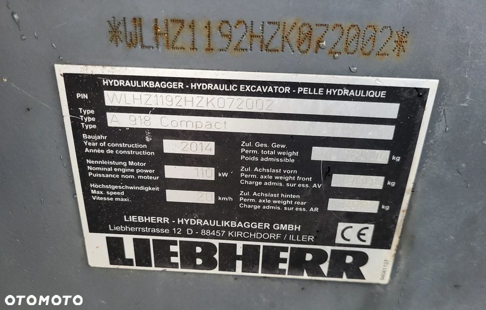 Liebherr A 918 Compact / z Niemiec / - 8