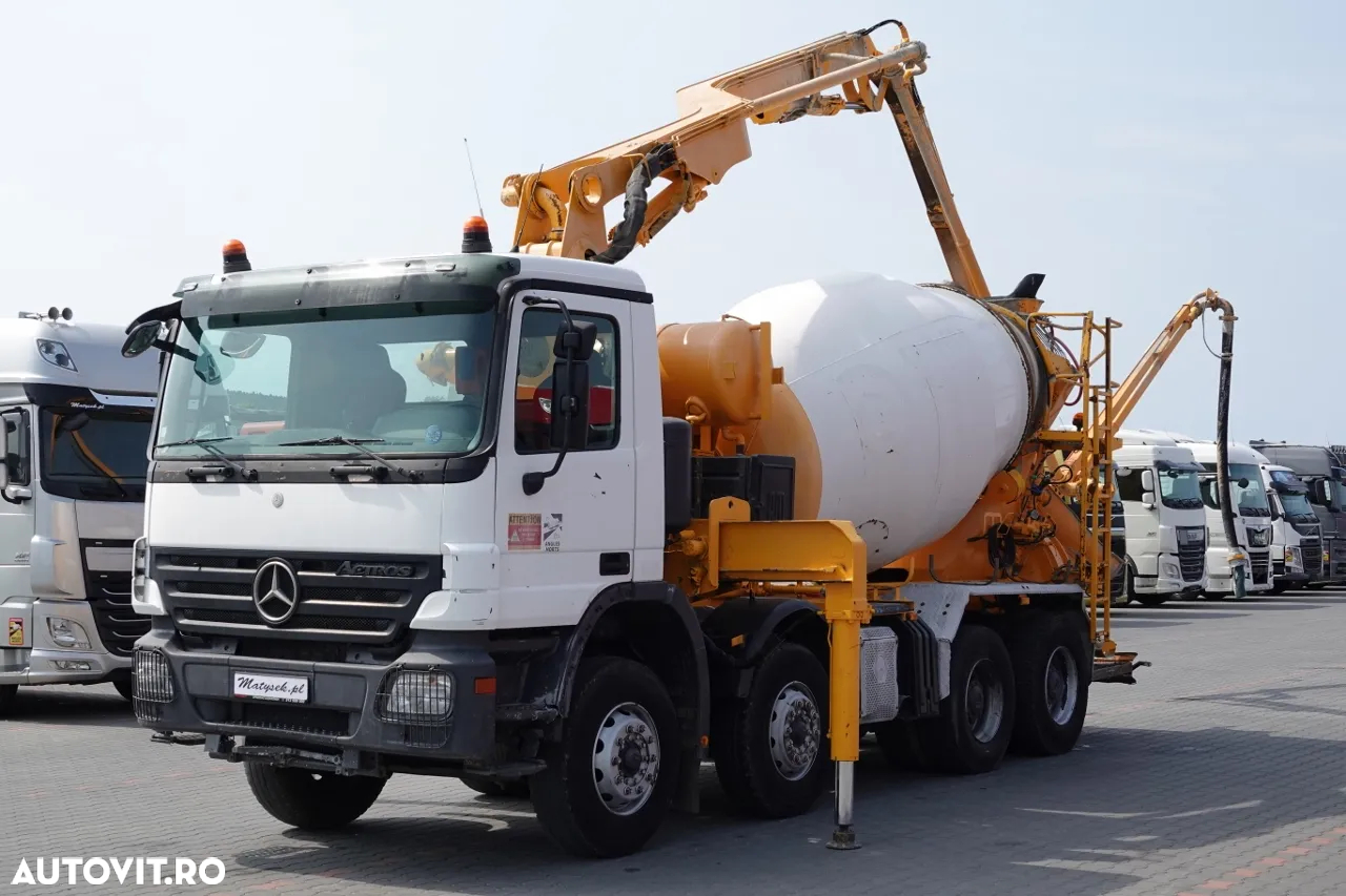 Mercedes-Benz ACTROS 3241 / CAMION POMPĂ / BETONĂ + POMPĂ PUTZMEISTER 21 METRI / RADIO CONTROL - 2
