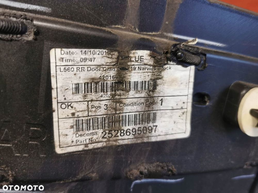 LISTWA DRZWI TYŁ PRAWY RANGE ROVER J8A2-274A48-B - 3