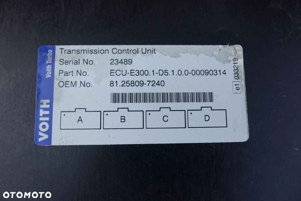 STEROWNIK SKRZYNI BIEGÓW VOITH SOLARIS ECU-E300.1- D5 - 4