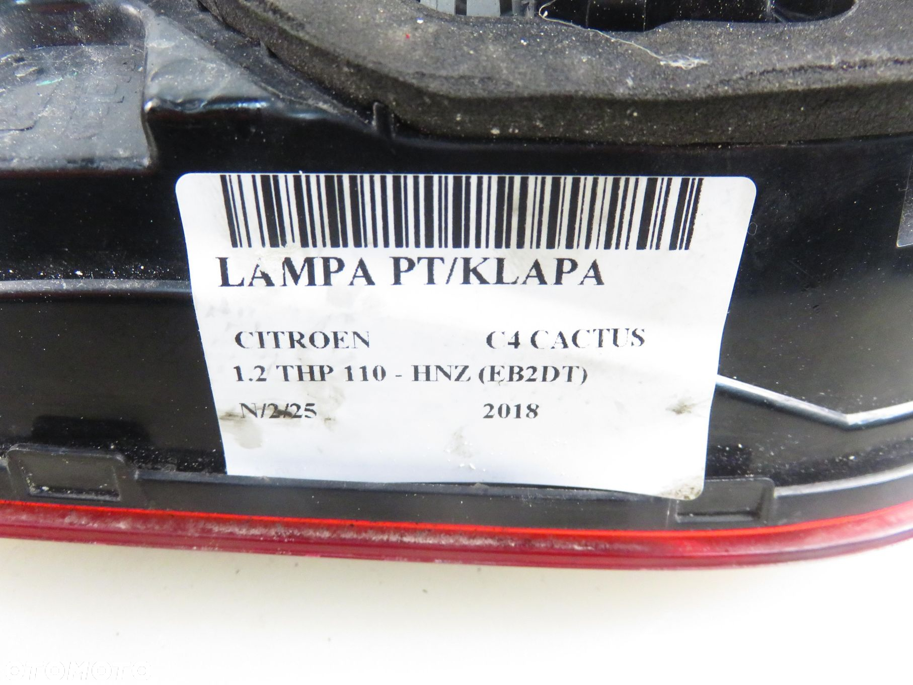 LAMPA PRAWA TYLNA KLAPA CITROEN C4 CACTUS 9821352180 - 3