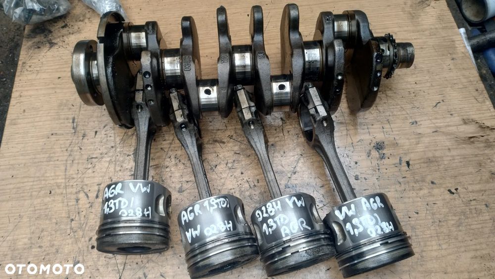 VW Seat Skoda Audi 1,9tdi AVQ AGR wał korbowy  038C  tłok korbowód 028H - 4