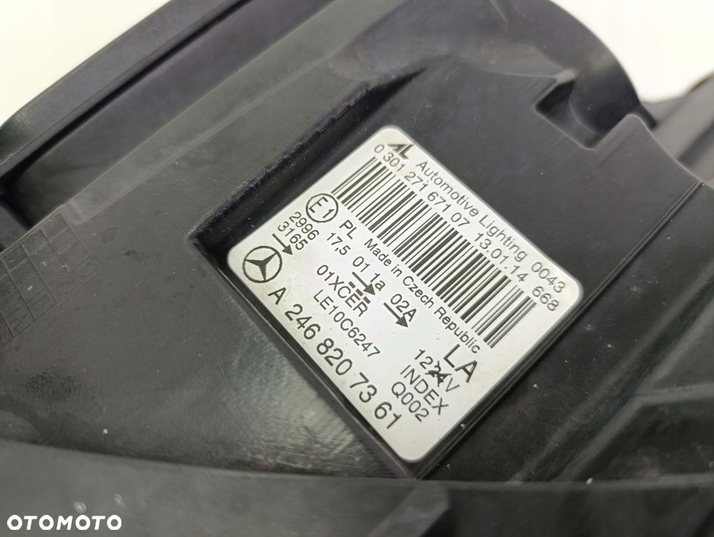 mercedes w246 lewa przednia lampa kompletna a2468207361 - 4