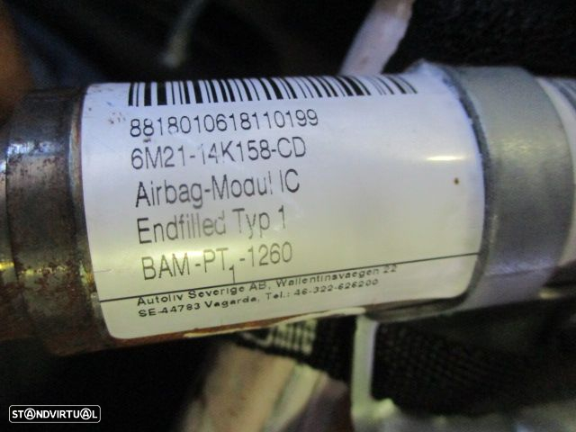Airbag Cortina 6M2114K158CD FORD S MAX 2006 ESQ FORD S MAX 2006 2.0TDCI 140CV 5P CINZA ESQ - 2