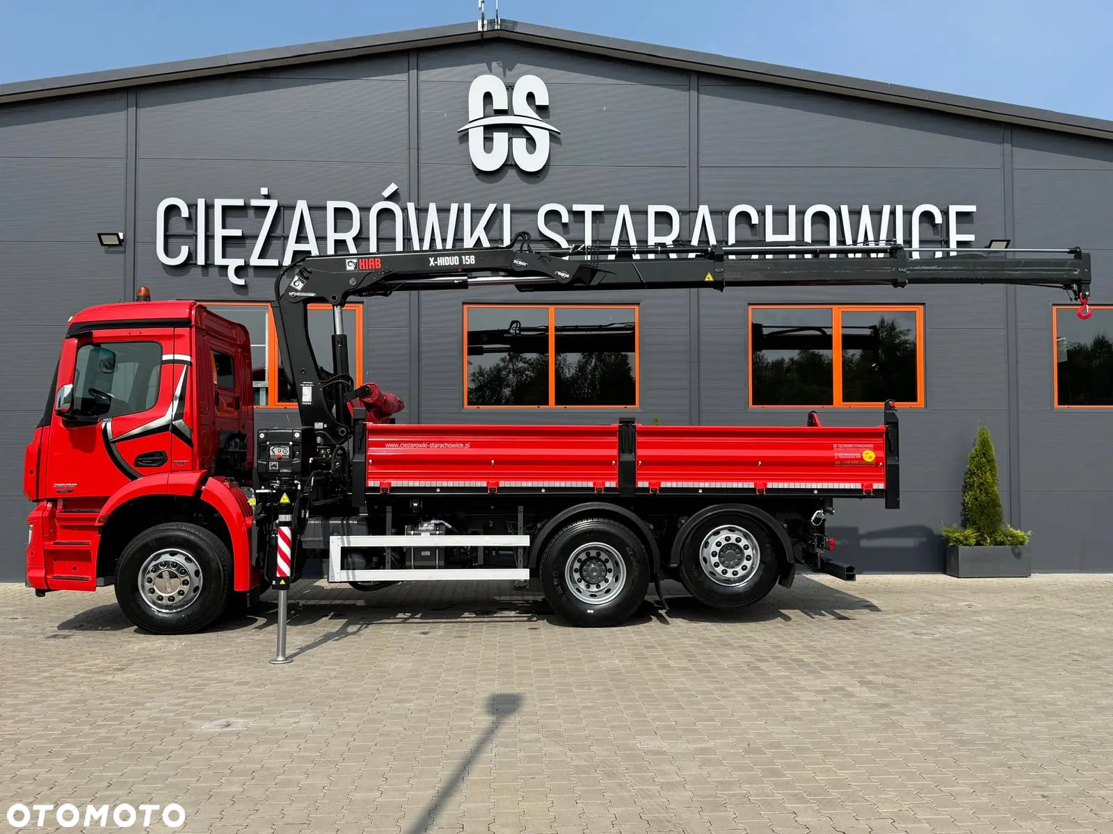 Mercedes-Benz AROCS 2532 // E6 // wywrotka 3-Stronna + HIAB HIDUO 158 B-2 // 6x2 6x4 HDS żuraw kran crane kiper kipper // Actros Antos - 25