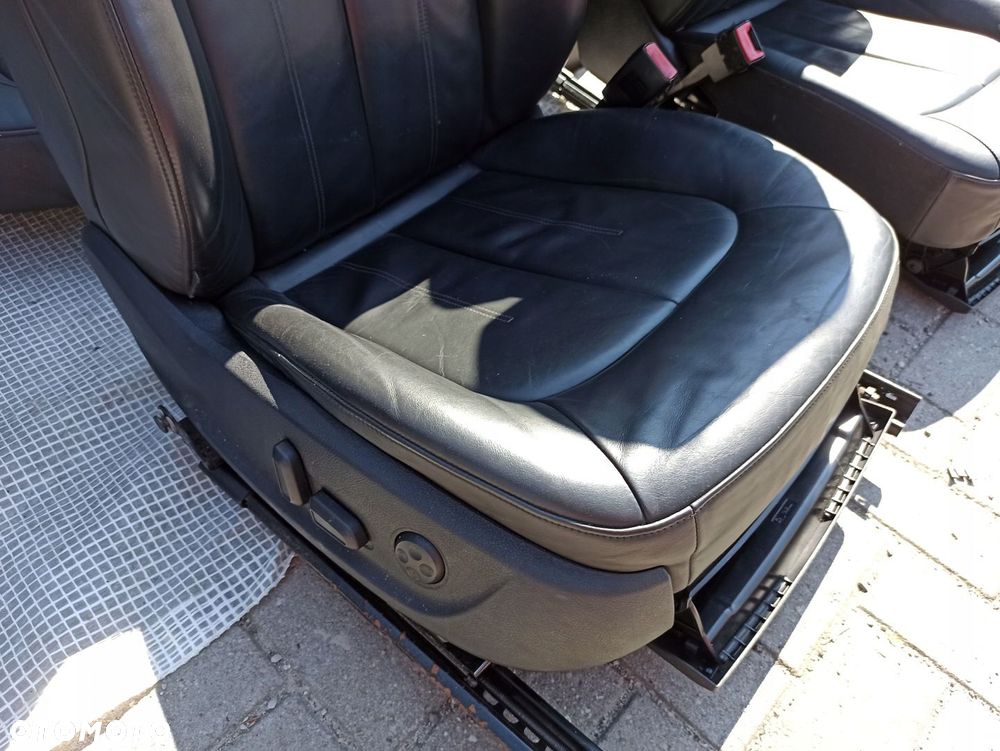 AUDI A6 C7 4G 12-16 FOTELE SKÓRA CZARNE ELEKTRYCZNE 2X KOMPLET SEDAN KOMBI - 3