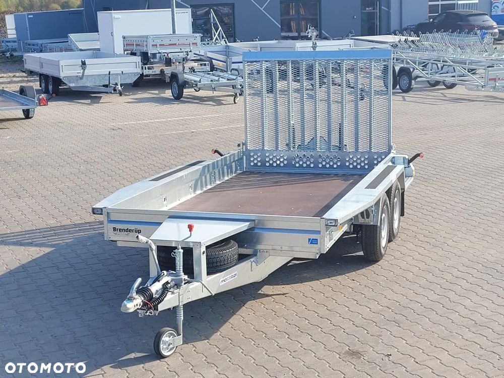 Brenderup Dostawa przyczepa koparkowa budowlanka z trapem 365x180x25cm DMC3500 kg MOCNA I SOLIDNA pod minikoparkę - 12
