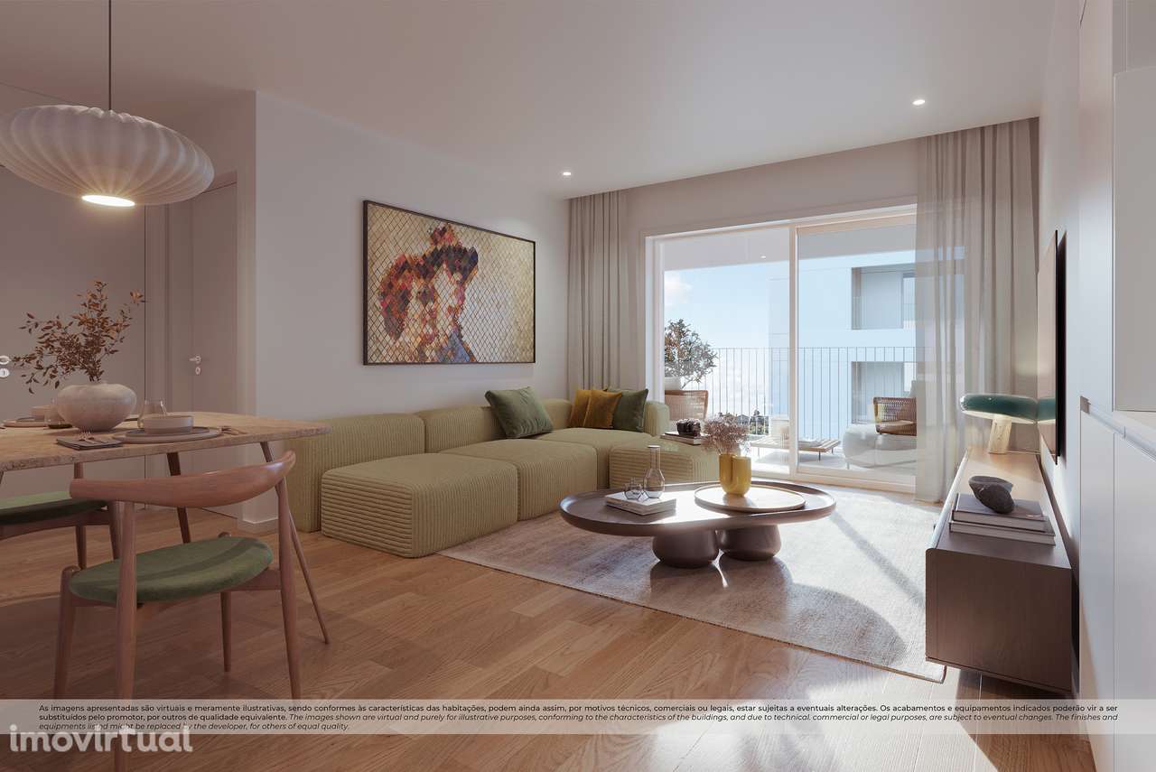 Apartamento T1 Arcozelo a 1.3km Praia Granja Condominio Fechado - Grande imagem: 3/12