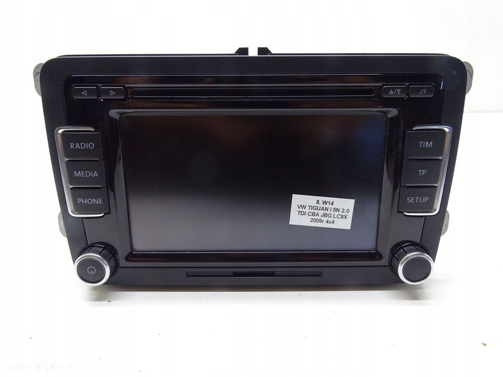 RADIO CD NAVI NAVIGACJA 3C8035195 VW SCIROCCO III TIGUAN 5N GOLF VI - 1