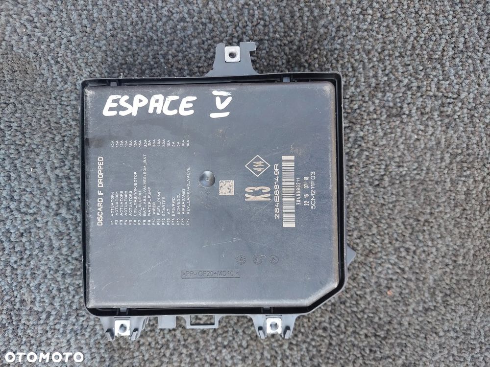 RENAULT ESPACE V MODUŁ STEROWNIK BSI BCM 284B68149R RAF-AUTO CZĘŚCI - 2
