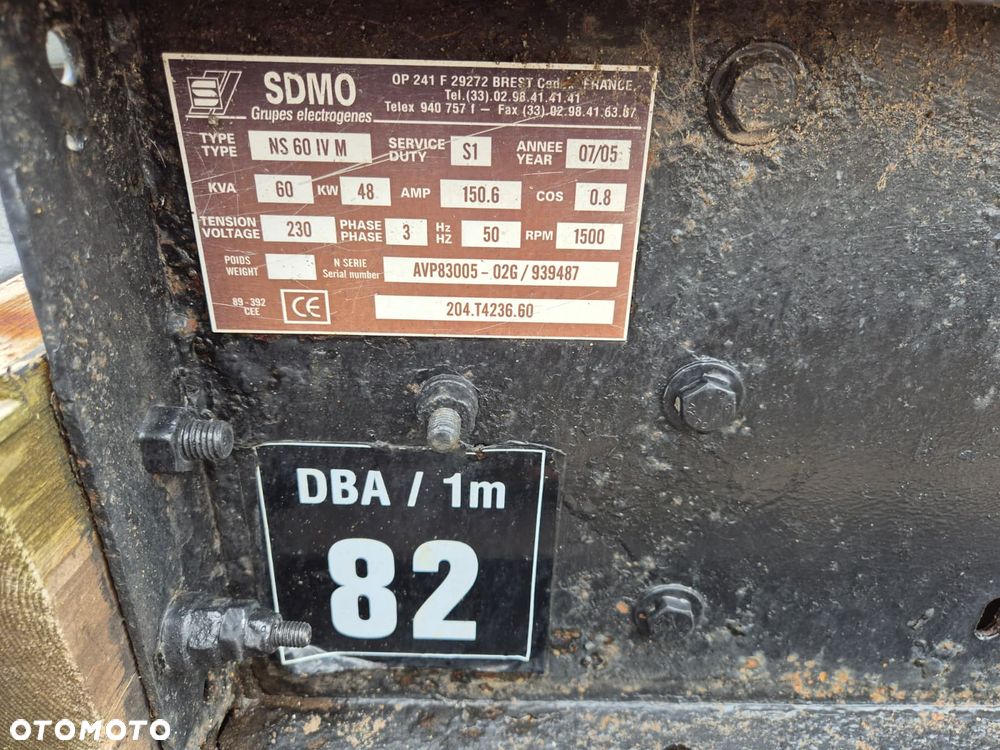 Generator PRĄDU SDMO NS 60 W M 2005 - 15