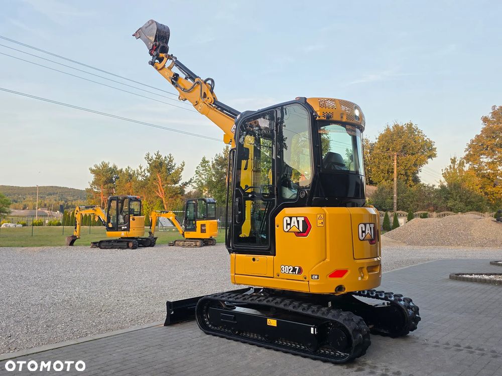 Caterpillar CAT 302.7 CR mini koparka szybkozłącze 3 łyżki piękna serwisowana 1 wł JCB sprowadzona w oryginale - 37