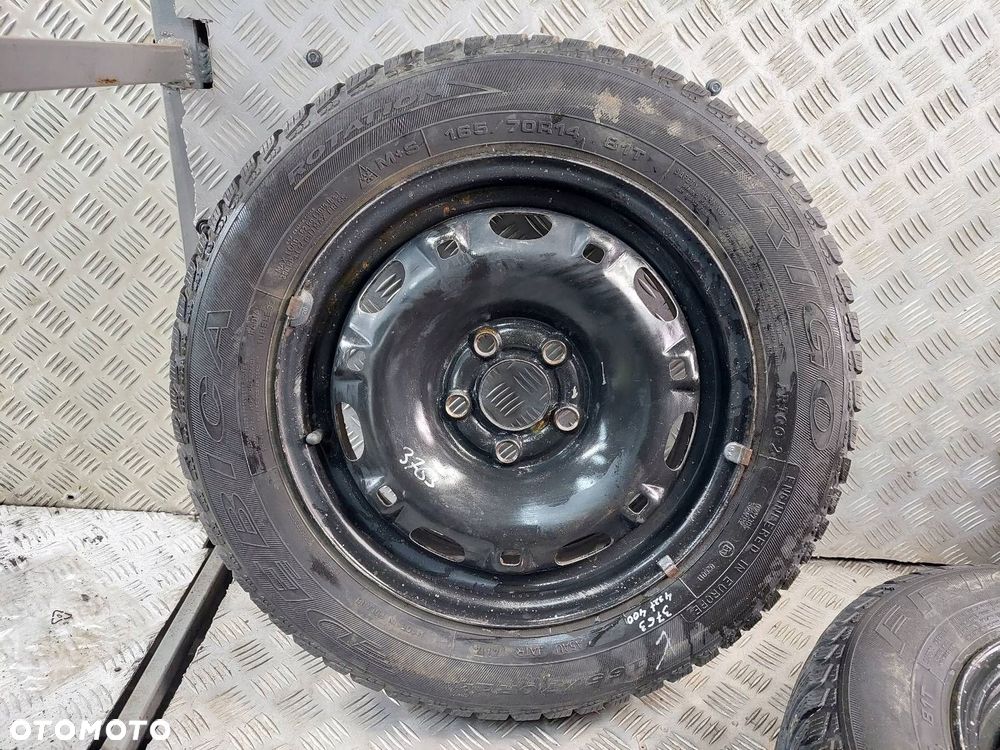 KOŁA FELGI OPONY ZIMOWE 4 SZT 5x100 5Jx14 165/70R14 SEAT VW SKODA AUDI - 2