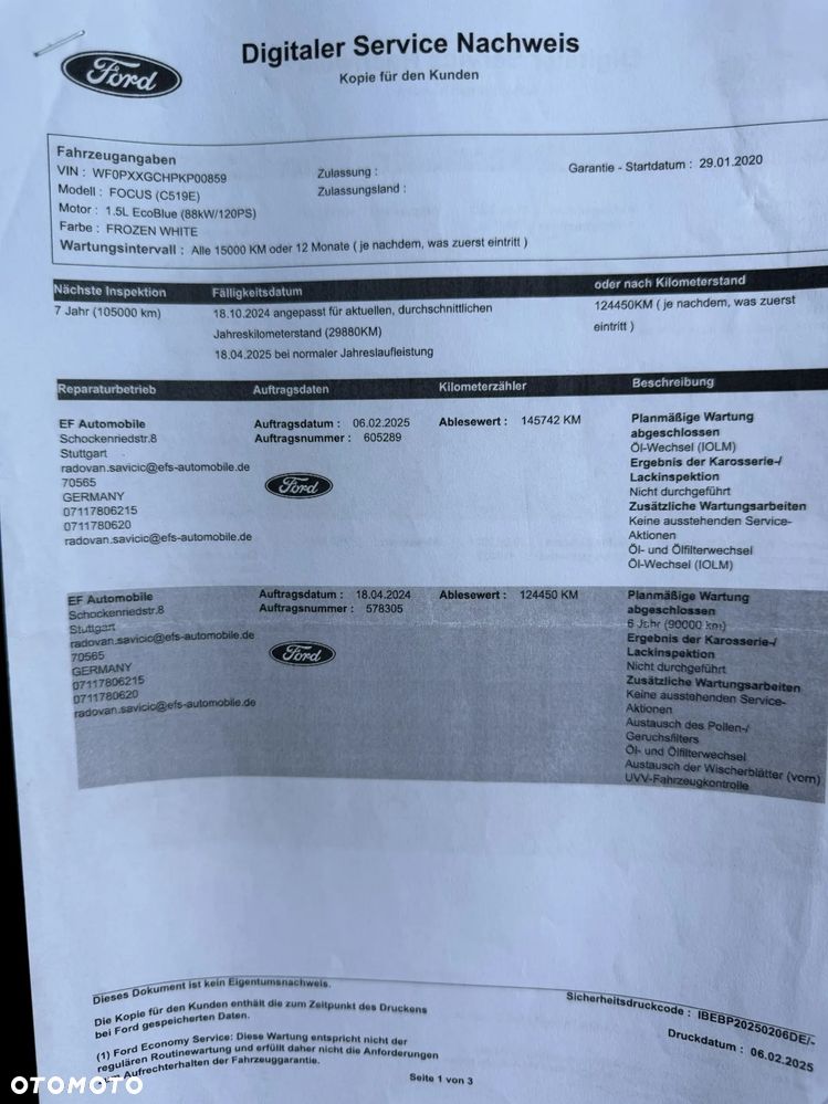 Ford Focus 1.5 EcoBlue Start-Stopp-System TITANIUM DESIGN - 36