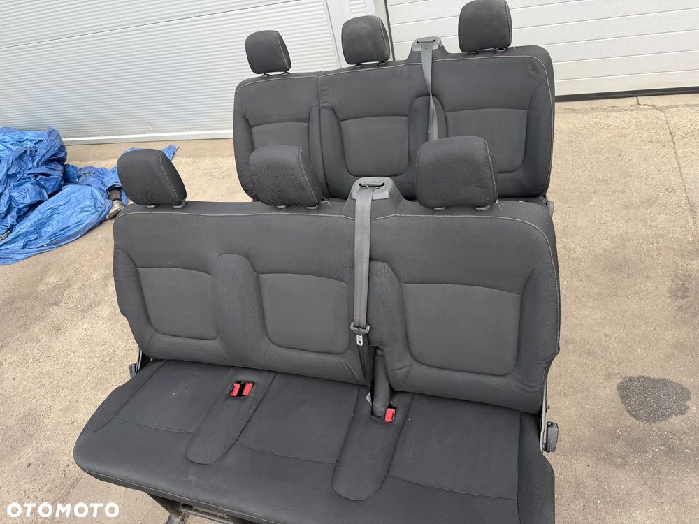 Trafic III Vivaro B 1,6 DCI 14-20r  fotele kanapy 6 os -dwie ławki - 9