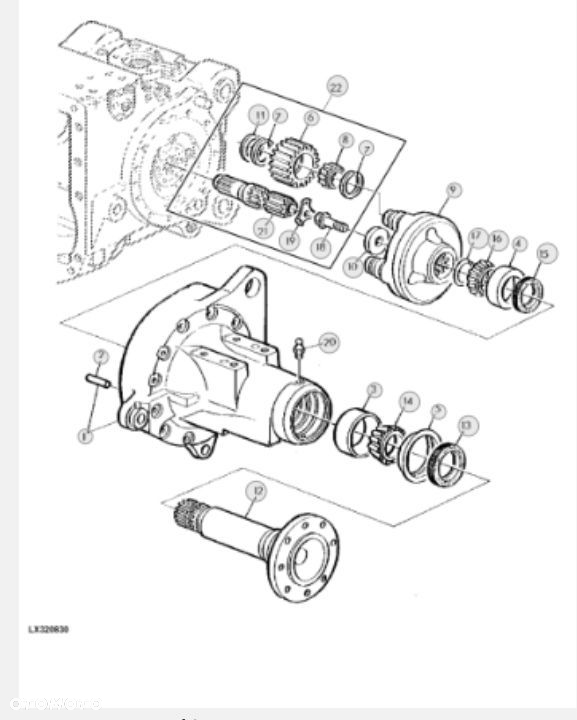 John Deere 6510 - Zwolnica Tylna - 2