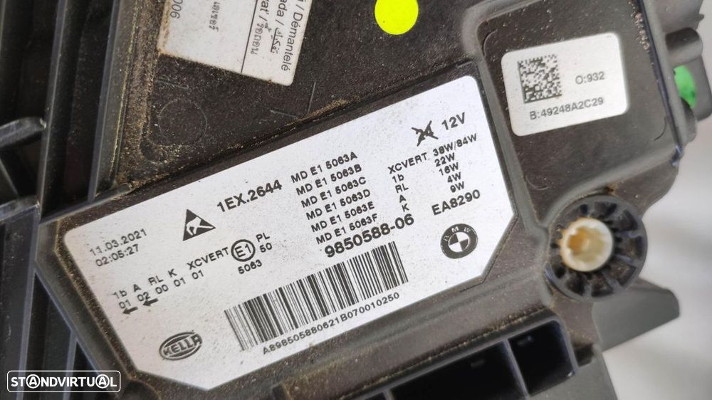 farol direito BMW G30 lci Laser 9850588 - 13