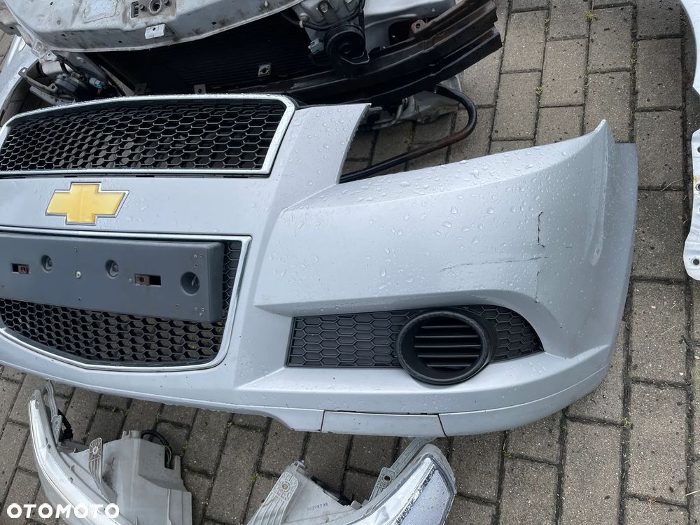 Chevrolet Aveo II T250 lift 92U zderzak maska lampa reflektor lewy prawy przód pas przedni błotnik lewy prawy - 6