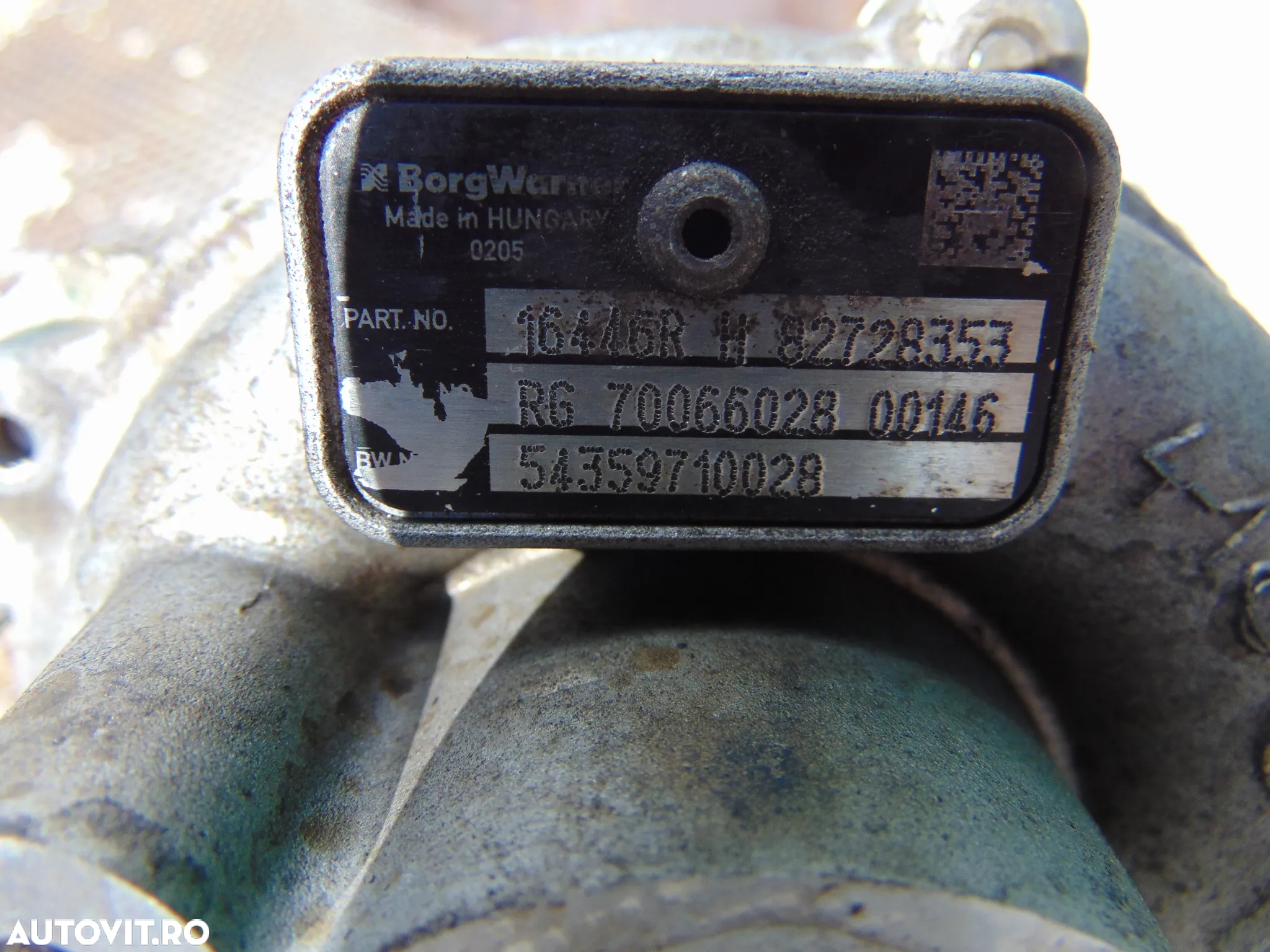 Turbina Renault clio 4 1.5 Megane 3 cod 82728353 Dacia dokker Logan nissan euro 5 - 2