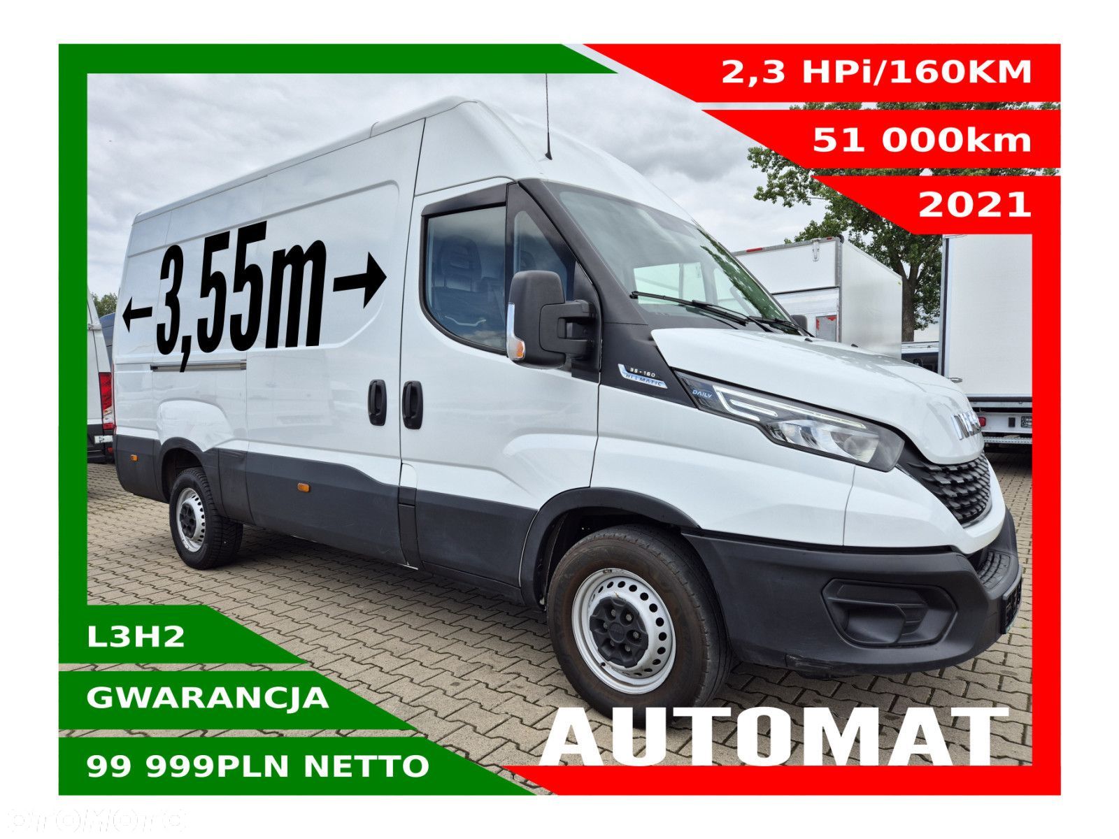 Iveco 35s16 L3H2 *99999zł NETTO* 2,3HPi/160KM - 1
