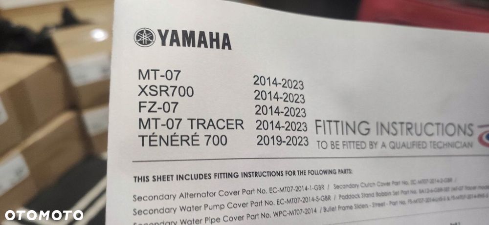 OSŁONA WĘŻA WODY MT-07 XSR700 TENERE FZ-07 CARBON - 3
