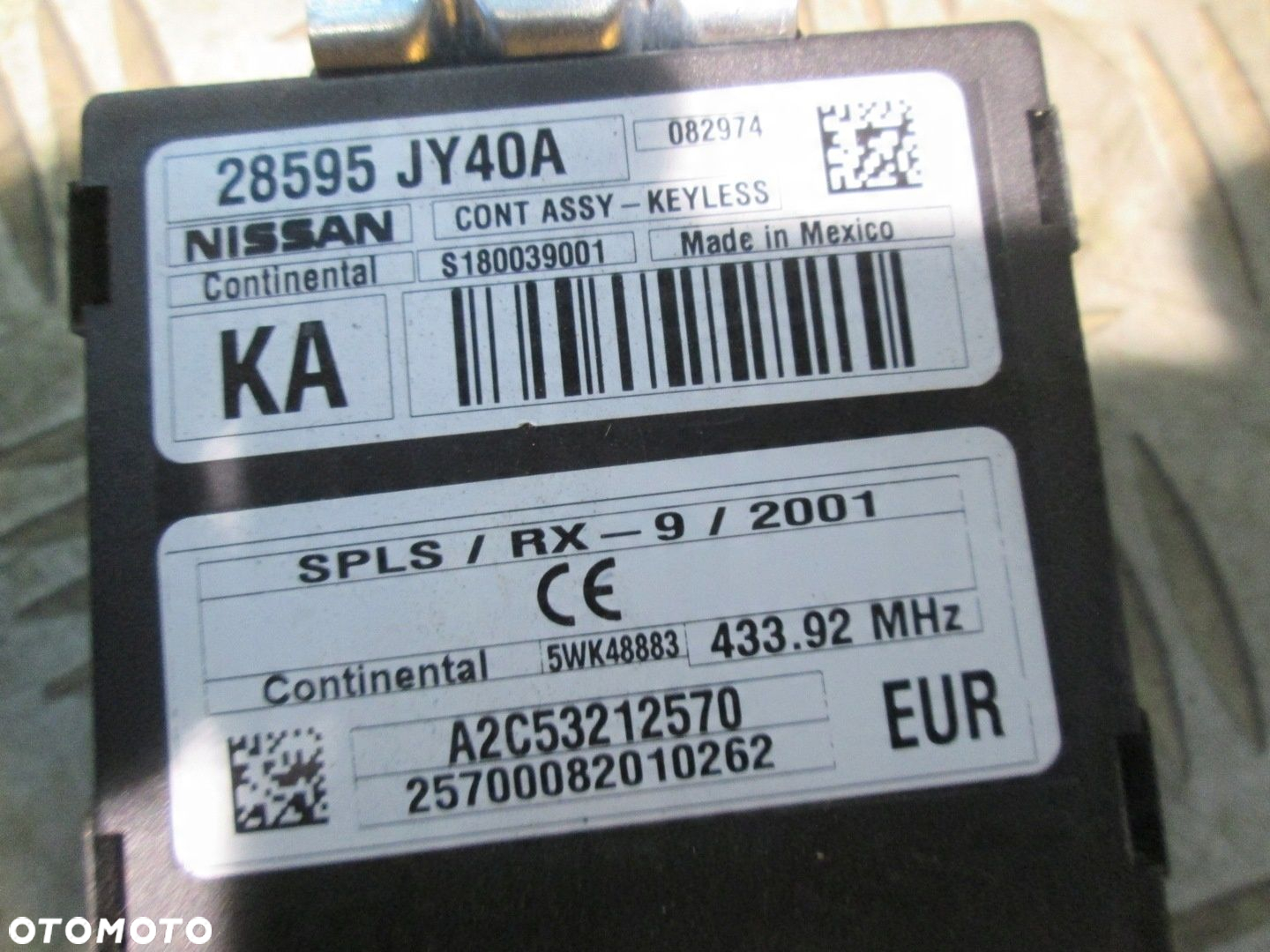 INFINITI MODUŁ KEYLESS Bezkluczykowy RENAULT KOLEOS 28595-JY40A 2.00 DCI - 2