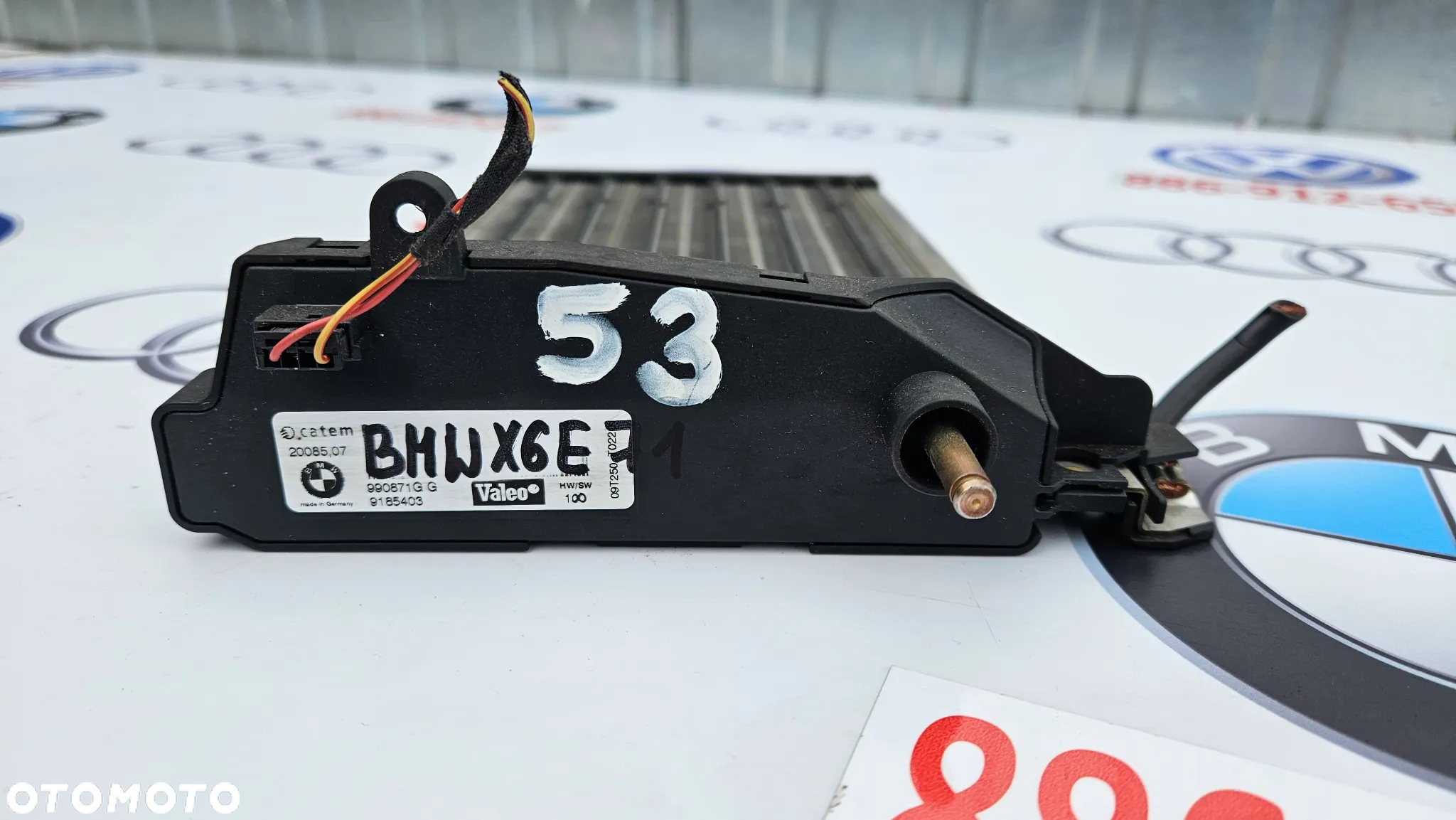 BMW X5 E70 X6 E71 Ogrzewacz elektryczny przedni Grzałka elektryczna dodatkowa nagrzewnica 9185403 - 2