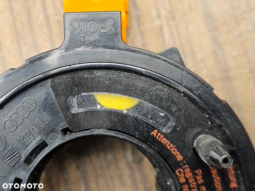 Taśma 1J0959653 E Zwijak Czujnik Skrętu Air Bag Poduszki Kierownicy Audi VW Seat Skoda - 9